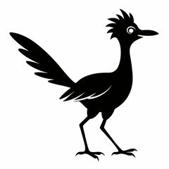 Fototapeta premium Elegant Roadrunner Silhouette Design