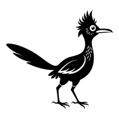 Fototapeta premium Elegant Roadrunner Silhouette Design