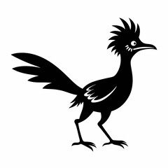 Elegant Roadrunner Silhouette Design