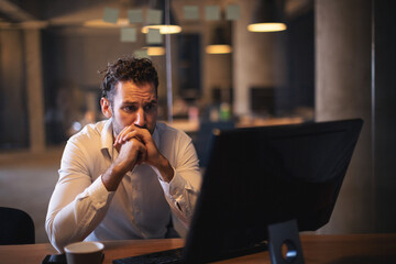 It programmers working late in the night at the office