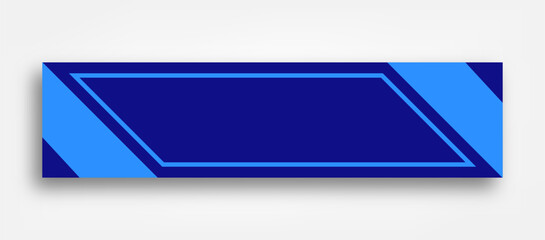 Obraz premium abstract futuristic blue web banner or linkedin cover design template
