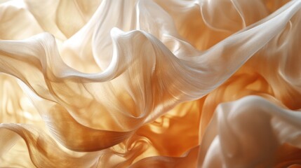 Soft, flowing fabric with warm tones