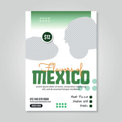 Spicy Fast Food promotional social media flyer ad banner