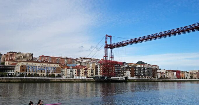 Vizcaya Bridge, Getxo suburd, Bilbao, Basque country, Spain,