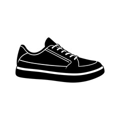 Sneaker silhouette vector illustration