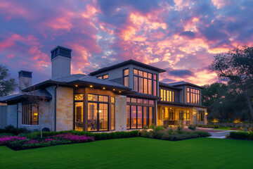 old building in the evening