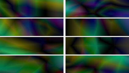 Abstract blurred gradients, multicolored, modern design backgrounds with copy space