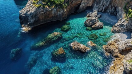 Crystal clear coastal cove
