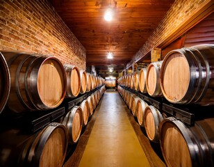 bourbon barrels aging in buffalo trace distillery