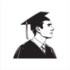 Graduation vector.