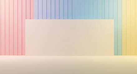 Obraz premium Pastel Color Background with Blank Display for Product Showcase or Presentation Design