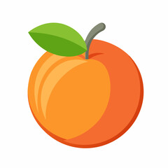 peach icon on white background