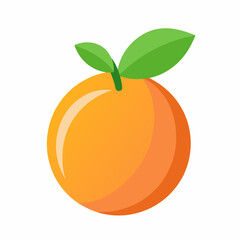 peach icon on white background