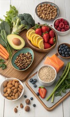 Nutritious food selection for a balanced and health-conscious lifestyle.