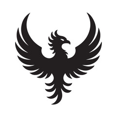 Phoenix Bird Silhouette Vector
