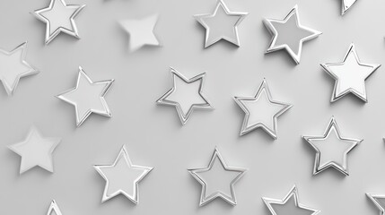 A  pattern of various shades of gray stars.  Multiple  overlapping stars on a light gray background.  Each star has a slightly different shade, creating a subtle color variation