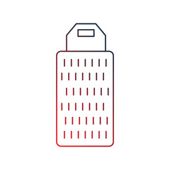 grater gradient outline icon with white background vector stock illustration