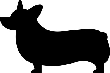 Puppy and dog silhouette, icon, shape, design