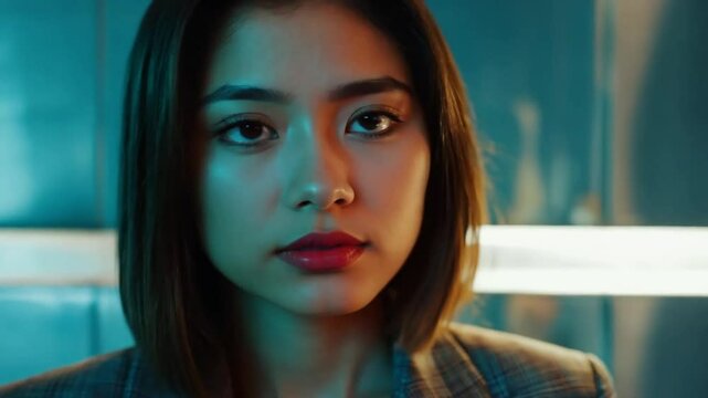 video potrait of a woman