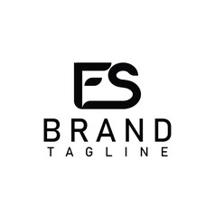 ES letter logo, ES letter logo design, ES lettermark, ES monogram logo, ES corporate logo, ES creative logo,