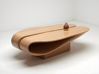 Creative bean shaped coffee table concept