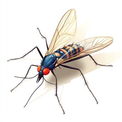 Mesmerizing Macro Photograph Showcasing the Intricate Beauty and Design of a Vibrant Insect Creature Up Close