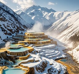 Hiking, volcano, snow mountain, mountain peak, hot spring, sulfur hot spring, outdoor, nature, scenery, scenery, sunrise, sunset, exercise, mountaineering club, colleague, tourism, snow, magma, fog,