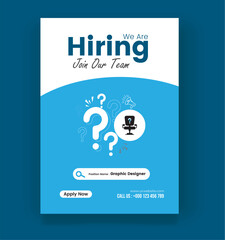 We Are Hiring Flyer Template
