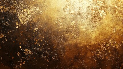 Elegant gold foil texture with distressed finish for luxury design. Abstract grunge metallic...