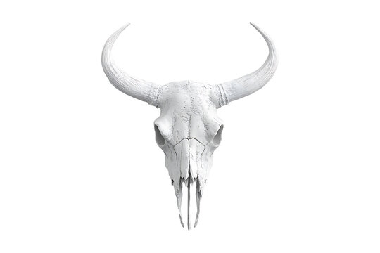 bull skul isolated on transparent background