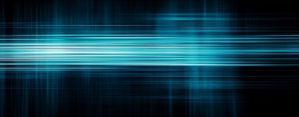 Abstract Cyan Background with Luminous Horizontal and Vertical Lines Overlay
