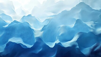 Obraz premium A textured, abstract background in various shades of blue, creating a calming and serene visual effect.