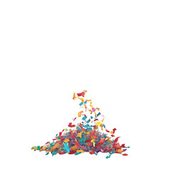 Fototapeta premium abstract christmas tree isolated on transparent background