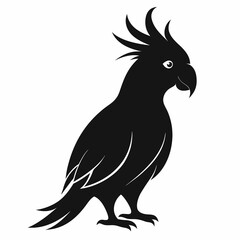 Modern Cockatoo Silhouette Logo