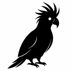 Modern Cockatoo Silhouette Logo
