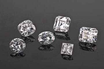 diamond on black