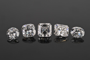 diamond on black background