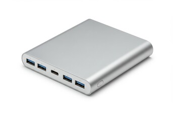 Portable Power Bank: Multi-Port USB Charger - Compact, portable power bank with multiple USB ports for charging various devices. Ideal for travel, outdoor activities