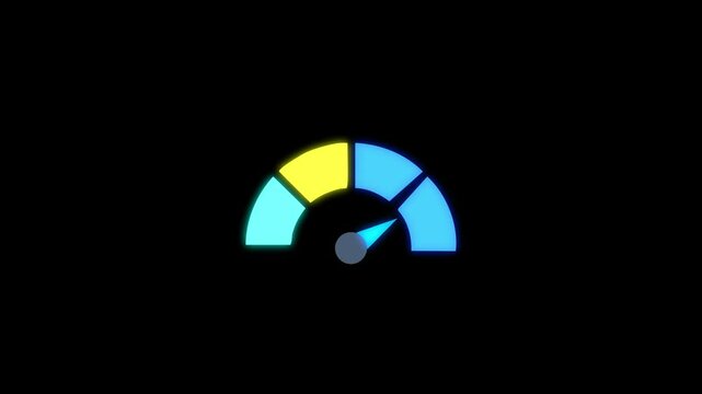 The tachometer, speedometer and indicator icon. Performance measurement symbol. Tachometer, speedometer vector icon. Performance measurement symbol. Flat illustration.