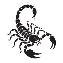 scorpion icon. isolated vector silhouette image of wild animal