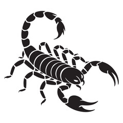 scorpion icon. isolated vector silhouette image of wild animal