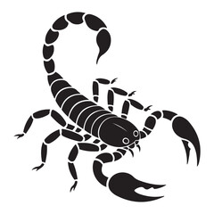 scorpion icon. isolated vector silhouette image of wild animal