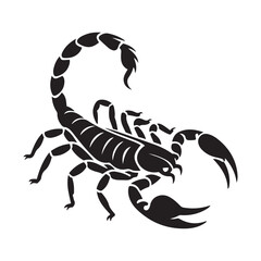 scorpion icon. isolated vector silhouette image of wild animal