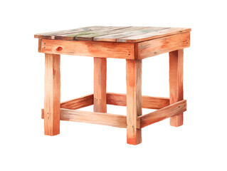A wooden table
