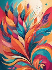 Abstract Seamless Pattern With Waves