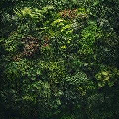 Obraz premium system up of a complex living wall Close