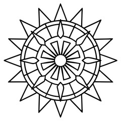 Sacred Wheel Mandala Design