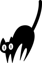 Cat silhouette, icon, shape, design, emoji, emoticon © hookeeak
