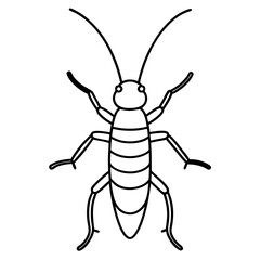 Simple Earwig Vector Drawing