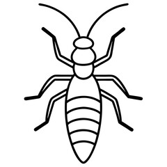 Simple Earwig Vector Drawing